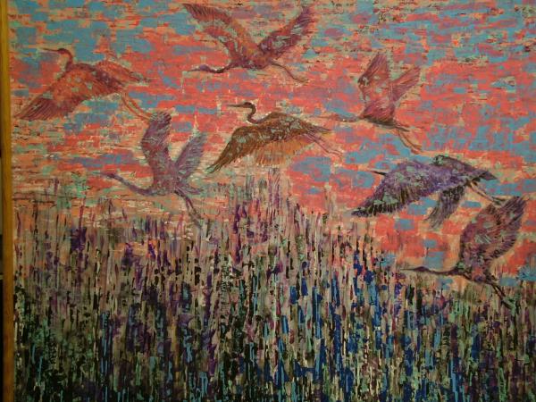 Flying Herons